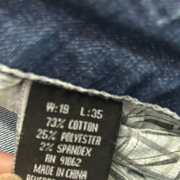 Standards & Practices 19X35 Blue Boot Cut Jeans with Decorative Stitching - Picture 5 of 5